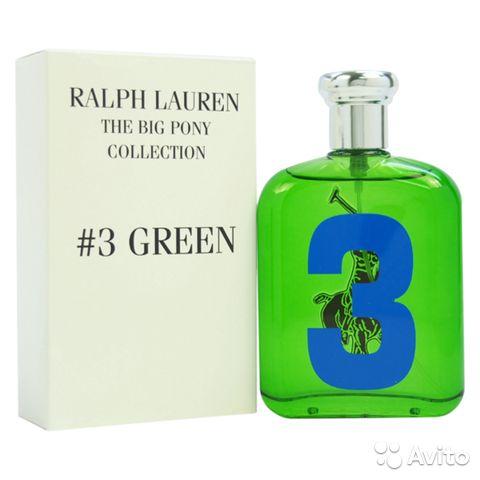 Туалетна вода чоловіча Ralph Lauren The Big Pony Collection #3 Green 125ml тестер, свіжий пряний аромат