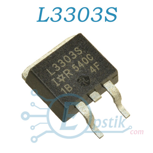 IRL3303S, MOSFET транзистор, N channel, 30В, 38А, TO263