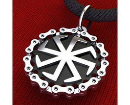 Коловрат в ланцюзі амулет слов'янський родноверческий