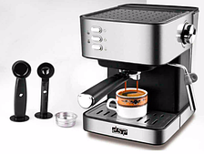 Кавова машина напівавтомат DSP Espresso Coffee Maker KA3028 з капучинатором 15 Бар, 850 Ватт капучіно