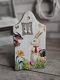 Дошка кухонна із дерева, для декору, h -22см, великодній декор, фото 6
