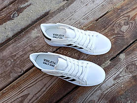 Кросівки білі сітка жіночі в стилі adidas superstar Stan smith адідас літні кеди еко шкіряні, фото 2