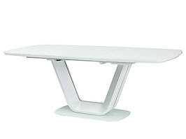 Білий розкладний стіл 160 ARMANI 160(220)x90 (Signal)