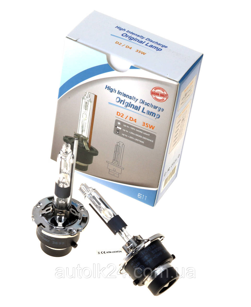 Автолампи ксенонові D2R 5500 к 35 W + 50% світла