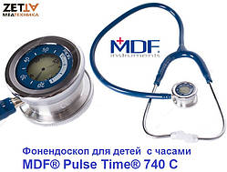 Ліхпендоскоп із годинником дитячий педіатричний MDF® Pulse Time® 740 С синій
