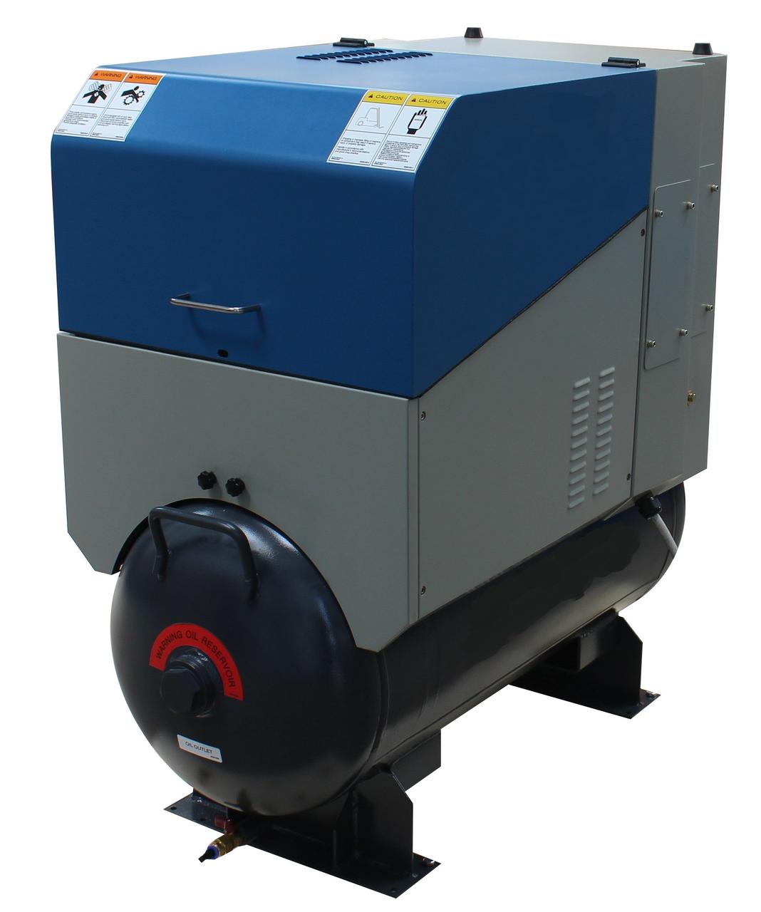 Гвинтовий компресор SCR15PM2 0.42-1.7 м3/хв, 11 кВт, 8 барів із частотним перетворювачем, фото 1