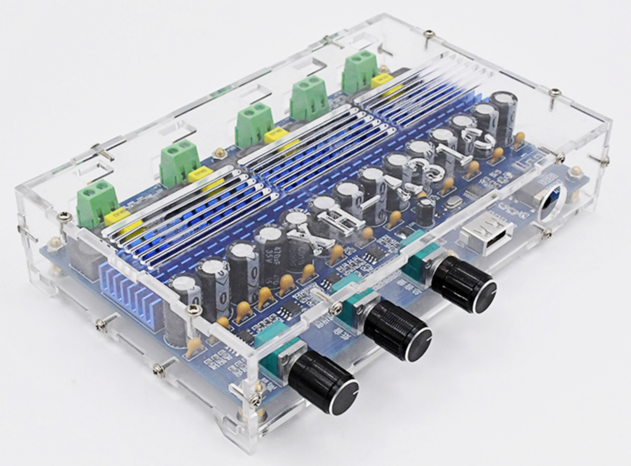 Аудіо підсилювач TPA3116D2 4.0, 2х100Вт + 2х50Вт 12-24В Bluetooth 5.0