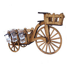Міні-бар велосипед із чарками, фото 2