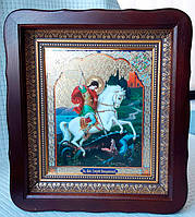 Ікона церковна Георгій Побідоносець 21х24см