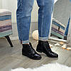 Черевики жіночі лакові на шнурівці, фото 5