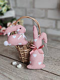 Комплект пасхальних кроликів, для віночка, для корзини, для декору, фото 2