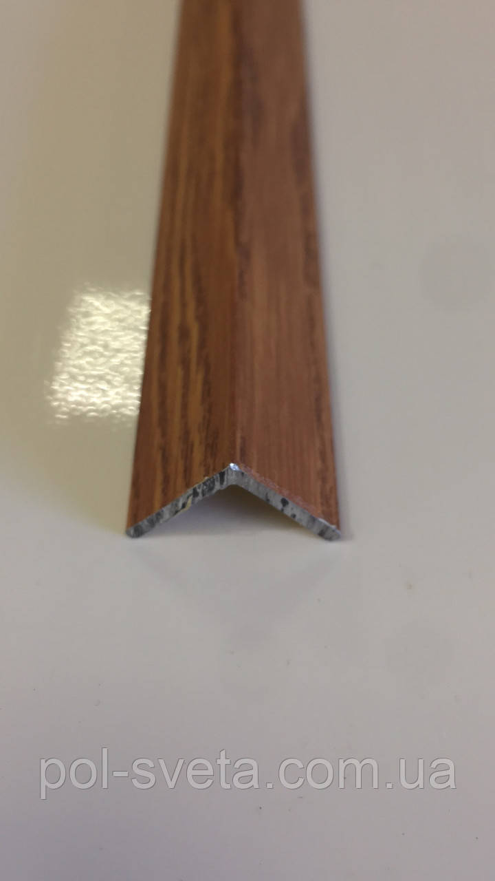 Декоративний алюмінієвий куточок 15х15 Фиам темний, фото 1