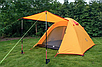 Двошарова, 3-х місцевий намет з алюмінієвими дугами, помаранчева., фото 4