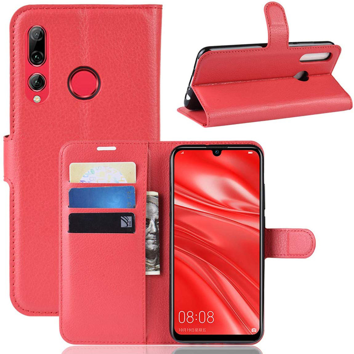 Чохол-книжка Litchie Wallet для Huawei P Smart Plus 2019 / Honor 10i Red