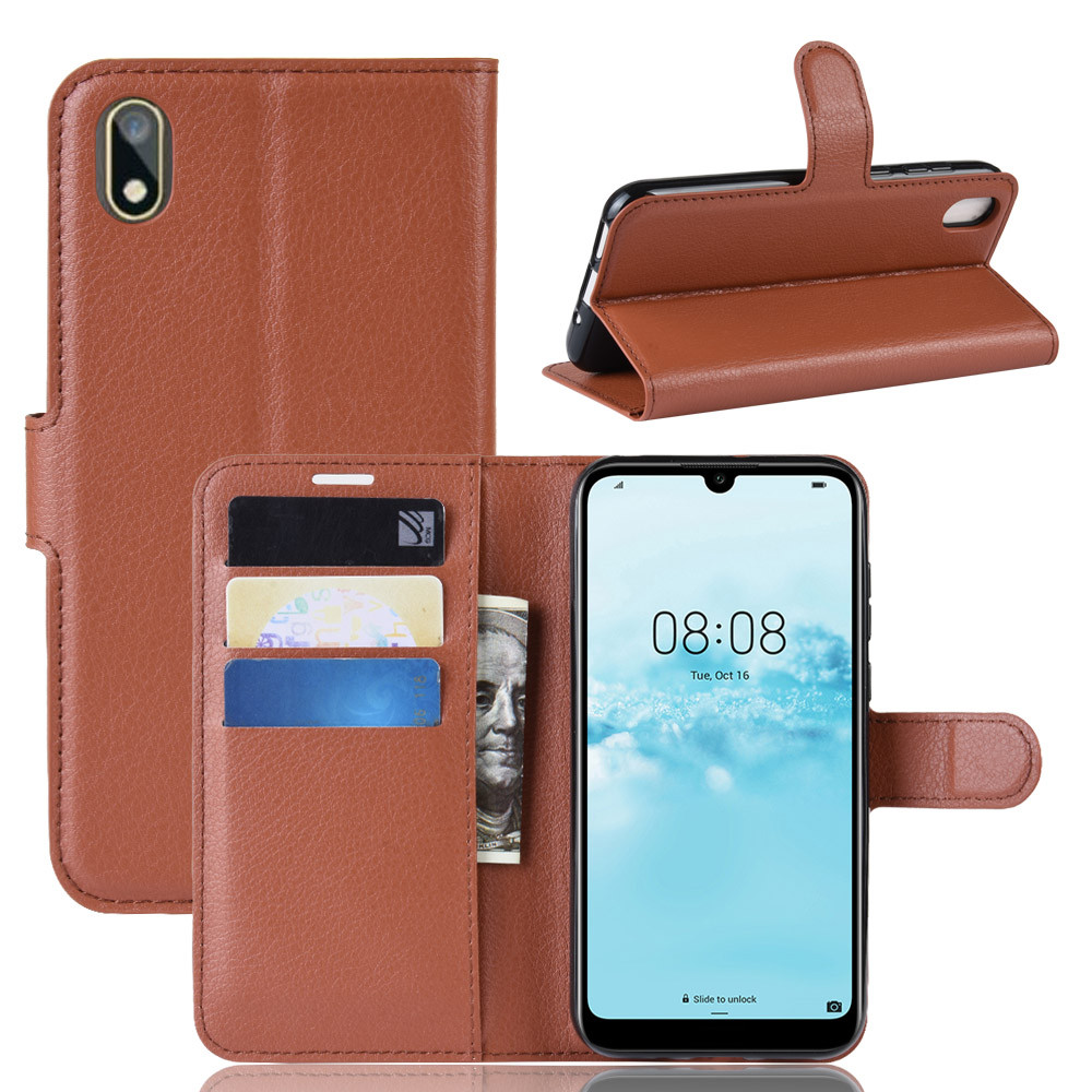 Чохол-книжка Litchie Wallet для Huawei Y5 2019 Brown