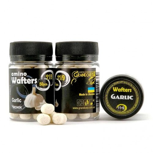 Бойли нейтральної плавучості Amino Wafters Garlic (Часник) 11х9мм 50шт