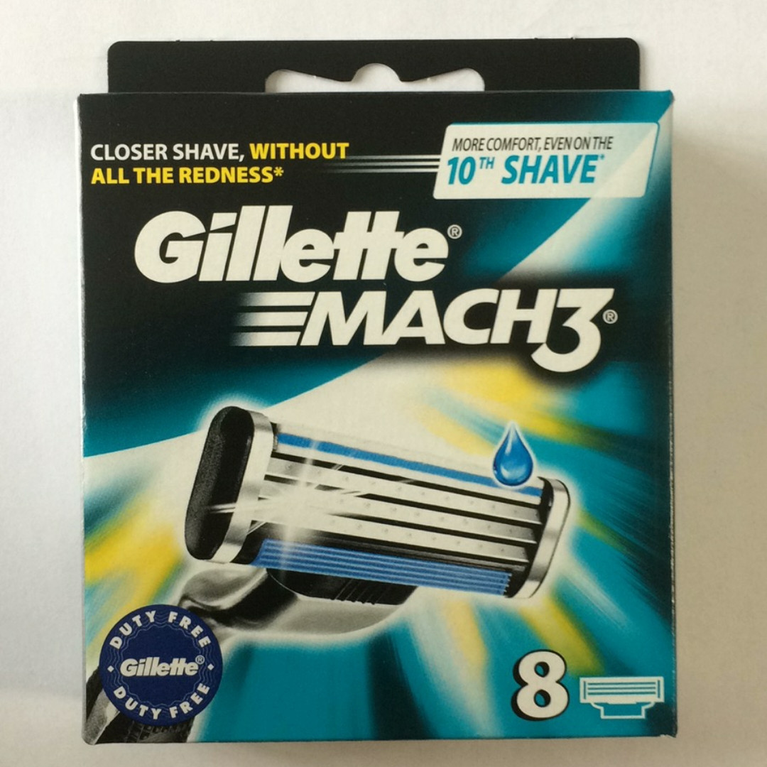 Касети чоловічі для гоління Gillette Mach 3 8 шт. (Жилет Мак 3 ...