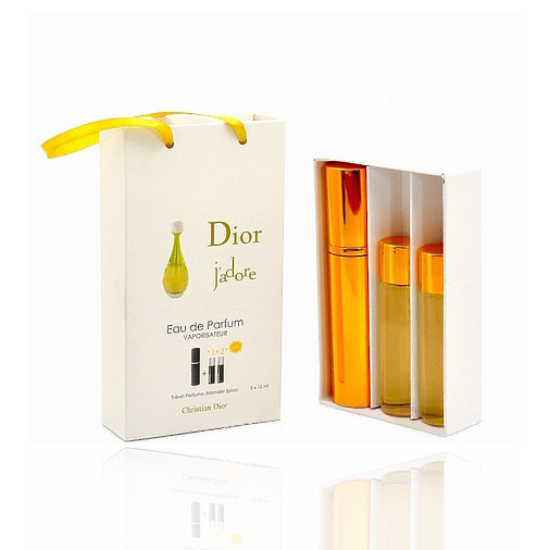 Мини парфюм Christian Dior J'adore с феромонами  (Кристиан Диор Жадор) + 2 запаски, 3*20 мл.