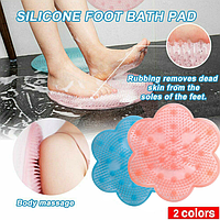 Массажный коврик на присосках из силикона, для ванной! Силиконовая подушка для массажа ног, спины!