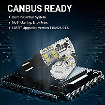 LED-лампи заднього ходу з обманкою T15 16SMD 3030 CANBUS, фото 5