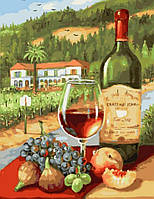Картина по номерам 40x50 Вино и фрукты, Rainbow Art (GX28187)
