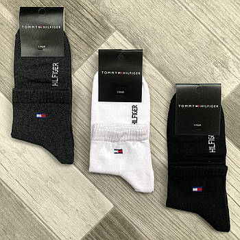Шкарпетки чоловічі демісезонні бавовна середні Tommy Hilfiger, Athletic Sports, асорті, 10111
