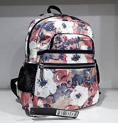 Рюкзак жіночий маленький тканинний бежевий міський молодіжний Dolly 393