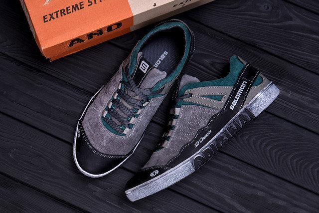 Кросівки шкіряні Salomon Navy