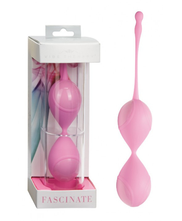 Вагінальні кульки Vibe Therapy Fascinate, рожеві, оригінал   | Puls69