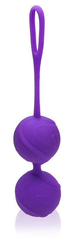 Вагінальні кульки для тренувань Odeco, premium Silicone Balls, фіолетові   | Puls69