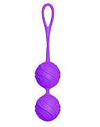 Вагінальні кульки для тренувань Odeco, premium Silicone Balls, фіолетові   | Puls69, фото 3