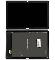 Дисплей для Huawei MediaPad T5 10.0" (AGS2-W09 / AGS2-W19), с отверстием под кнопку меню, черный, оригинал