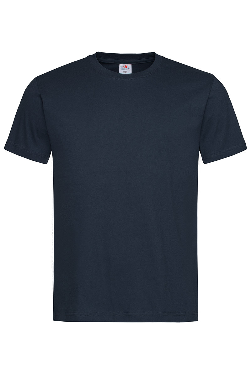 Футболка чоловіча дуже темно синя з круглим вирізом Stedman - BLMCT2000