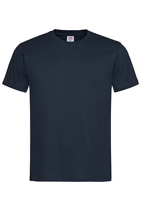 Футболка чоловіча дуже темно синя з круглим вирізом Stedman - BLMCT2000, фото 1