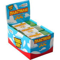 Пластилін восковий "Travel Kids" салатовий 30г "Гамма" 105768