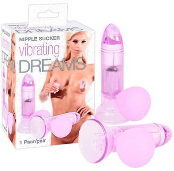 Вакуумна помпа з вібрацією для сосків 2 шт. Orion Vibrating Dreams Nipple Sucker   | Puls69