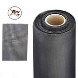 Москітна Сітка Євро  1.6х30м. Сітка від Комарів. Сітка на Вікна. Сіра, фото 4