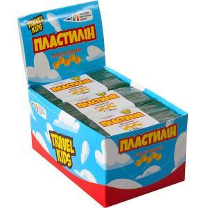 Пластилін восковий "Travel Kids" зелений 30г "Гамма" 333108