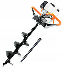 Мотобур двотактний BLACK + шнеки в комплекті гарантія 12 місяців