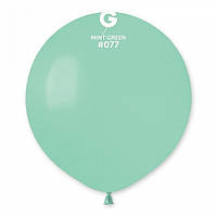 Латексна кулька пастель м'ятний 19"/ 077/ 48см Mint green Gemar