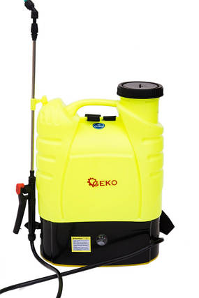 Садовий обприскувач акумуляторний 12 В GEKO 16 літрів з насадками гарантія, фото 1