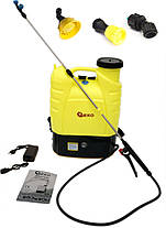 Садовий обприскувач акумуляторний 12 В GEKO 16 літрів з насадками гарантія, фото 3