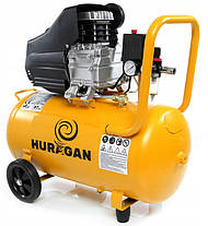 Масляний компресор для гаража 50л HURAGAN 50 л повітряний компресор для будинку, фото 3