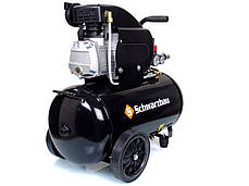 Масляний компресор 50л Schwarzbau 1,3 кВт 8 бар 50л компресор повітряний електричний, фото 2