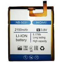 Аккумулятор АКБ NB-5031 для Nomi i5031 Evo X1 (Li-ion 3.8V 2150mAh) Оригинал Китай