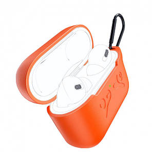 Чохол + карабін для навушників Apple AirPods Pro Alitek Logo Orange, фото 4