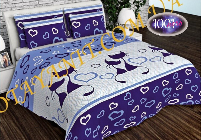 Набір постільної білизни Бязь Голд Люкс №бл216 Євро 220х240, фото 1