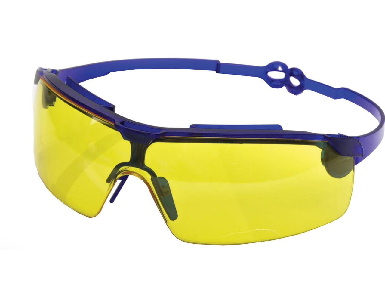 Очки защитные Драйвер жёлтые (поворотные удлинённые дужки, линза ПК, не потеющая, антицарапина) - фото 1 - id-p1131709544