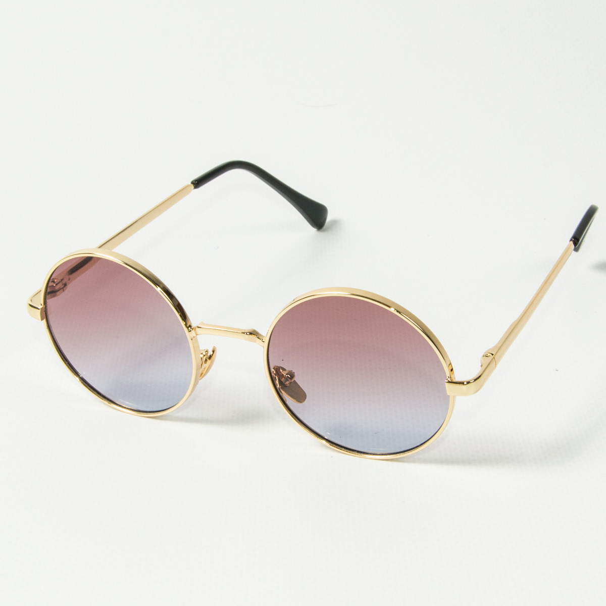 Круглі сонцезахисні окуляри (арт. 80-668/2) рожево-блакитний