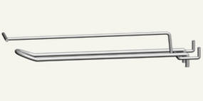 Гачок подвійний 250 мм із цінником